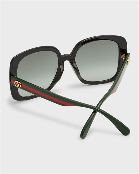 gucci glasses 55 16 2-4|gucci web arm sunglasses.